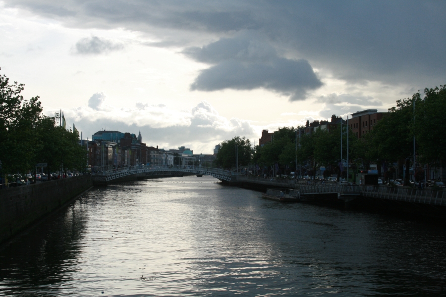 Clouds over the Liffey